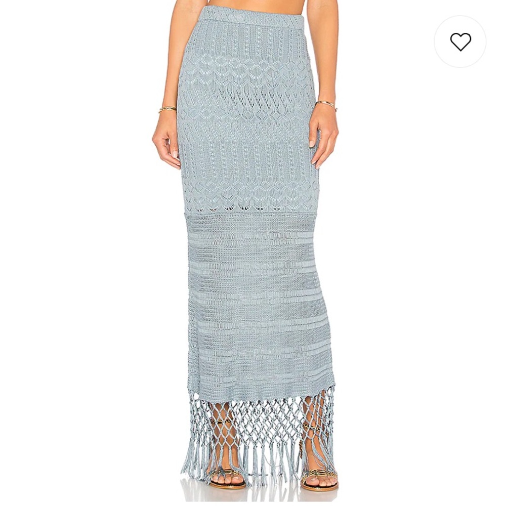 COPY - NWOT House of Harlow crochet fringe maxi